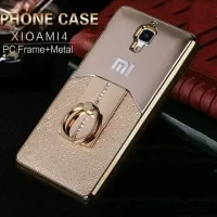 Xiaomi Mi4 Mi 4 Case Metal Leather Back Cover Case