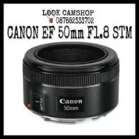 LENSA KAMERA DSLR CANON EF 50mm 50 F/1.8 STM FOR EOS 1200D 1300D 700D
