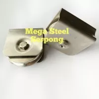 Roda Pintu Pagar Rail Siku Troli Stainless Steel 4 Inch (304)