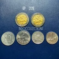 Uang Kuno Uang Lama Paket Mahar Koin total Rp.18 (2000+10+5+2+1)