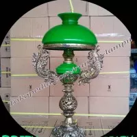 lampu meja antik klasik lampu meja R28 hijau