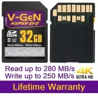 SDHC 32GB UHS-II U3 280 MB/s Hyper Evo V-GeN Memory Card