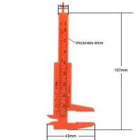 Vernier Caliper 80mm Jangka Sorong Plastik Kecil 80 mm Alat Ukur 8 cm