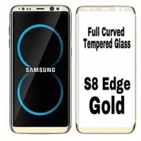 Tempered Glass Samsung Galaxy S8 Edge Full Cover Screen Protector GOLD