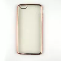 iPhone 6/6s Simple Luxury Shining Full Cover TPU Soft Case Rose gold