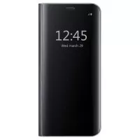 Flip Cover S View Samsung J7 Plus 2017 Case Mirror Stand