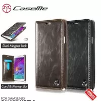 Samsung Galaxy Note 5 Leather Flip Book Cover Casing Case Dompet Kulit
