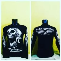 Kaos Harley Davidson NEW SKULL BLACK