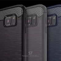 Samsung Galaxy S6 Flat carbon fiber softcase soft cover back case