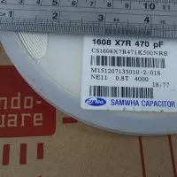 0603 470PF 470pf 50V SMD Kapasitor 1608 470 pf SMD kapasitor 470 PF