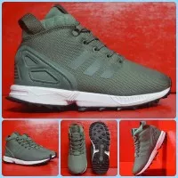 SEPATU ADIDAS ZX FLUX KIDS ARMY ORIGINAL SZ 33, 36