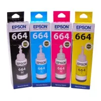 EPSON Tinta T664 Tinta Refill Printer EPSON L Series Original 70ml - Kuning