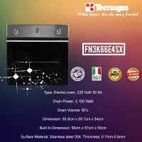 Tecnogas Oven Tanam FN3K66E4SX