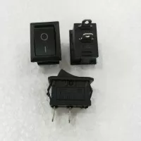 Saklar Switch on/off 2 Pin Gepeng Hitam