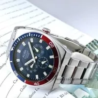 Alba Men AP6563X1 Jam Tangan Pria AP6563 Red Blue Stainless Chrono 