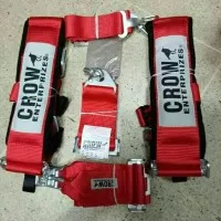 safety belt racing 5 poin crow warna merah