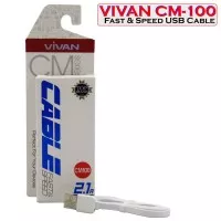 Kabel Vivan CM100 1M Micro USB for Android White (ORIGINAL)