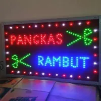 outdor led sign / tulisan lampu led outdor pangkas rambut besar