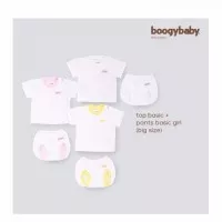 Boogy Baby Top Basic + Pants Basic 6-9 Bulan 3 Pcs Boy & Girl