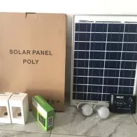 Paket lengkap solar panel 20 wp controller dan lampu murah 