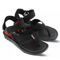 sendal hitam pria outdoor hikking , sandal bandung casual murah gf