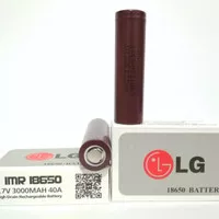 Baterai LG HG2 3000mAh 40A battery vapor 18650 batre vape