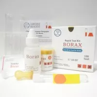 Test Kit Asam Borat / Boron, Rapid Test Pengawet Bleng H3BO3 100 test