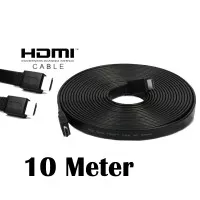 Kabel HDMI 10m FLAT 1.4 HIGH SPEED GOLD PLATE