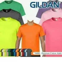 Kaos Polos Gildan 76000 Premium Cotton SEMUA WARNA, SIZE XS S M L XL