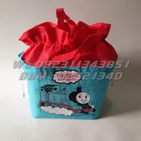 Tas Ulang Tahun Anak Kartun THOMAS | Tas Serut ANAK Ukuran 20x20