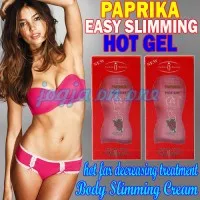 cream pelangsing badan paprika easy slimming hot gel green tea slim