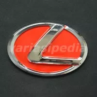 Emblem Logo Lexus Merah 13 Cm