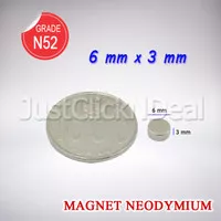 Magnet Neodymium 6 x 3 mm Silinder Coin Koin Disc Bulat DIY Box Mod