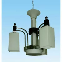 lampu hias rumah istana cafe gantung minimalis ukuran 55cm bahan kaca