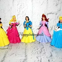 Topper kue princess besar set 5, topper kue disney, hiasan kue ultah