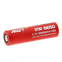 AWT Battery / Baterai Vape Vapor 3000mAh 40 A Red