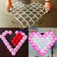 jaring balon hati / grid heart