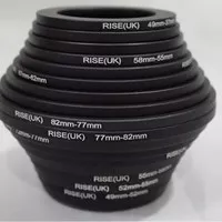 RISE(UK) 18 Pcs Lens Filter Step Up Down Ring Adapter Set 37 - 82 mm