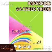 Paperfine Kertas HVS Warna A4 Cyber Green Hijau Ijo / 25 Lembar