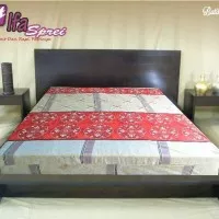 Sprei Resleting batik coklat a 160*200