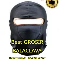 Grosir Balaclava hitam polos. Masker ninja. masker motor