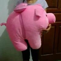 boneka babi pink ukuran super jumbo besar grosir