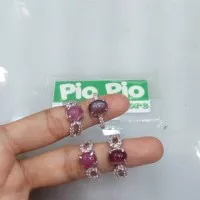 Cincin Perak Batu Ruby