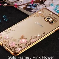 Casing Silicon Soft Case Samsung A5 2017/ A7 2017 Flower Bling Diamond