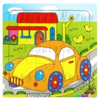 Mainan Edukatif Puzzle XQ Transportasi| Jigsaw kayu mini Good Quality