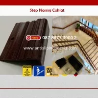 Step Nosing Rubber / stair Nosing / Lis karet Tangga Coklat Polos