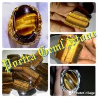 TERMURAH !!! ROUGH NATURAL GOLDEN TIGER EYE STER 3D / BIDURI SEPAH