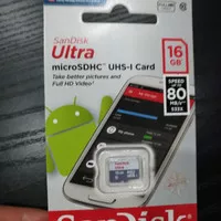 Micro SD Sandisk 16GB ultra class 10 48mb/s memory card class 10