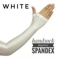 Handsock fingerless spandex / manset tangan jempol sesiku spandex