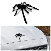 Stiker Mobil Unik Lucu Printing Sticker Black Spider